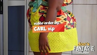 Curvy Saleswoman With A Voluptuous Rear End