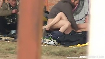 Homemade Threesome With European Homeless Couple And Voyeuristic Elements