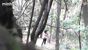 Japanese Man Has Sex With Prostitute In Wooden Structure