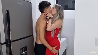 A Lactating Milf Engages In An Incestuous Encounter With Her Stepson, Leaving His Rear Filled With Milk.